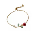Red Rose Gold Adjustable Bracelet (Little Prince)